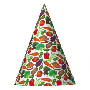 Vegetable Garden Produce Greenmarket Veggies Party Hat