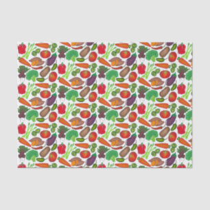 Vegetable Garden Produce Greenmarket Veggies Tissue Paper