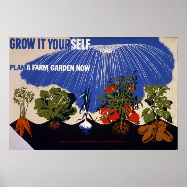 Vegetable Garden Vintage Poster (Front)