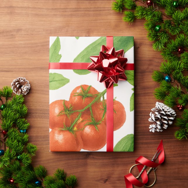 Vegetable Garden Wrapping Paper | Kitchen Gift (Holiday Gift)