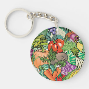 Vegetable Gardener Key Ring