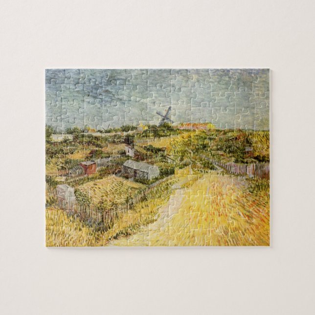 Vegetable Gardens, Montmartre by Vincent van Gogh Jigsaw Puzzle (Horizontal)