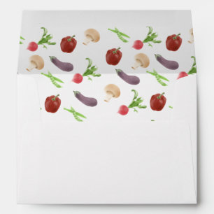 Vegetable Illustration Pattern Envelope