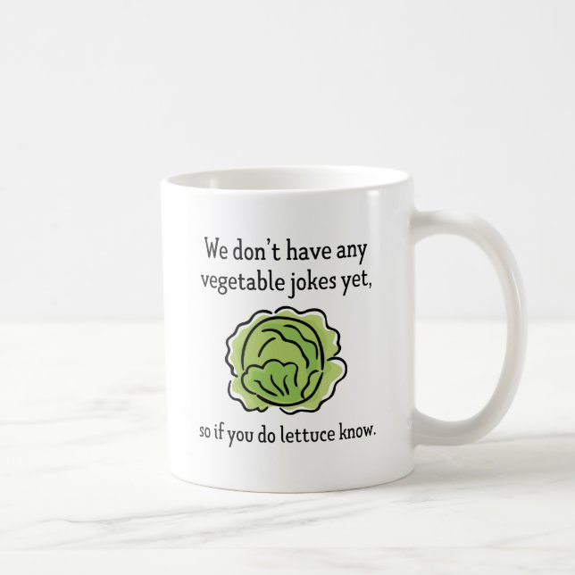 Vegetable Jokes Coffee Mug (Right)