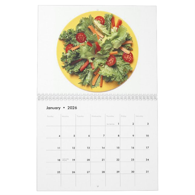 Vegetable Lovers Calendar (Jan 2026)