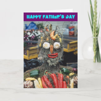 Vegetable Man Father's Day Card