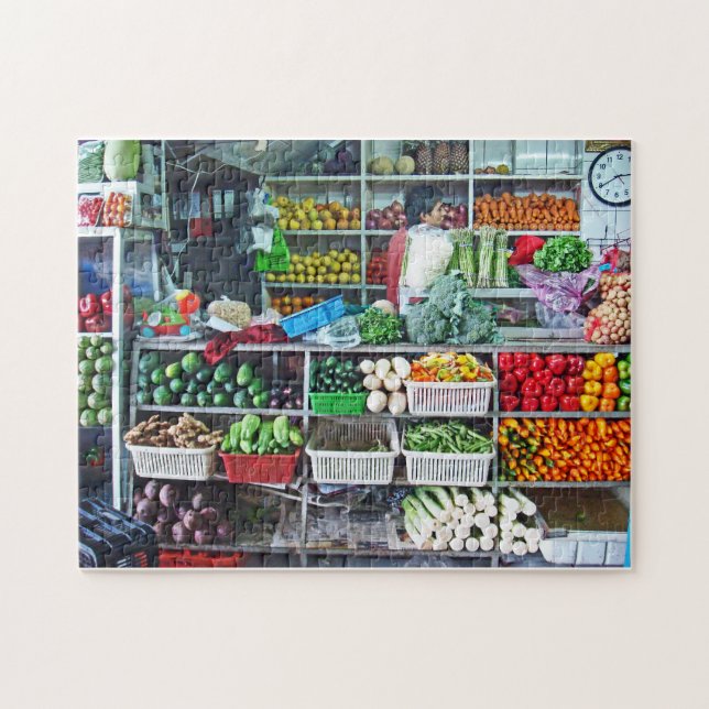 Vegetable Market Jigsaw Puzzle (Horizontal)