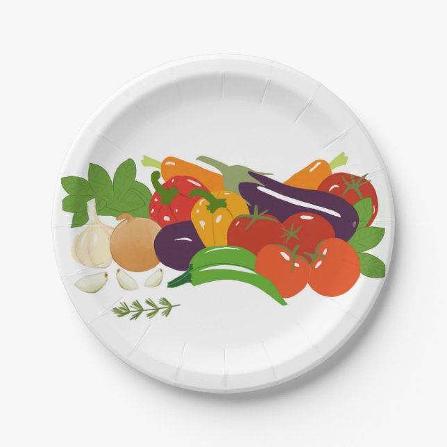 Vegetable Paper Plate (Front)