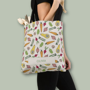 Vegetable Patch Locally Grown Farmers Market Tote Bag