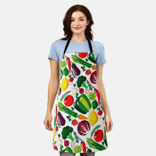 Vegetable pattern apron