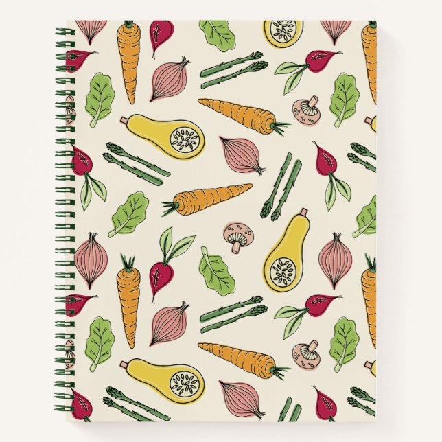 Vegetable pattern notebook (Front)