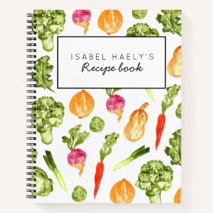 Vegetable personalised cook book recipe book