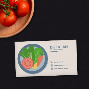 Vegetable Plate - Dietician Business Card