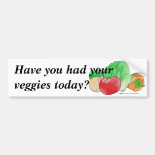 Vegetable Produce Bumper Sticker