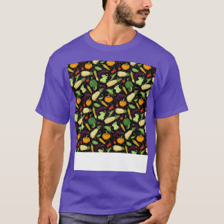 Vegetable Seamless Pattern Veggie Leafy Green Sala T-Shirt