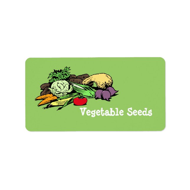 Vegetable Seed Labels (Front)