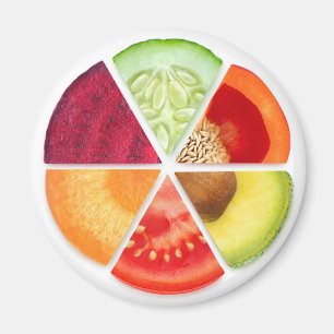 Vegetable slices magnet