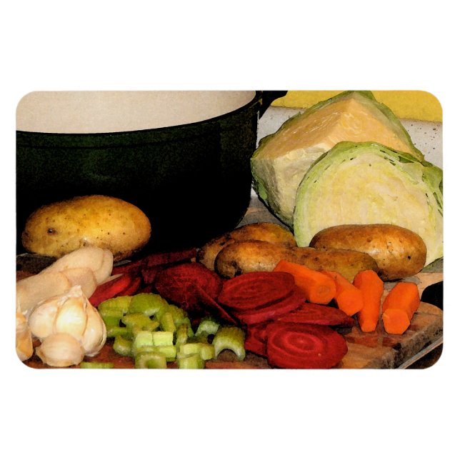 Vegetable Soup Magnet (Horizontal)