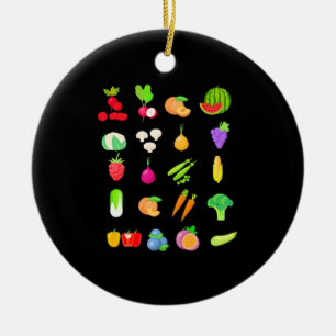 Vegetable Species Ceramic Ornament