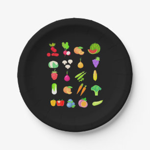 Vegetable Species Paper Plate
