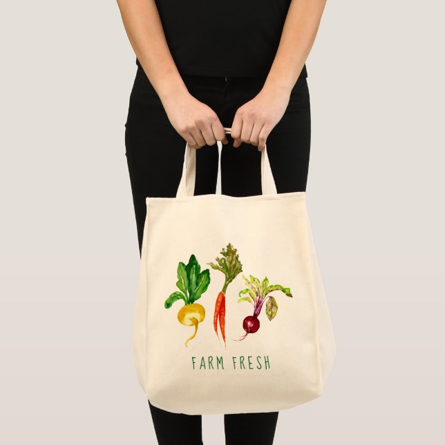 Vegetable Trio Farm Fresh Tote Bag (Front (Product))