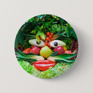 Vegetables 6 Cm Round Badge