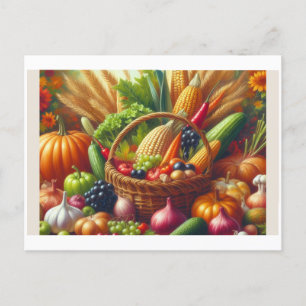 Vegetables and Fruit, Postcard