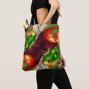 Vegetables and Herbs Organic Food Farmer's Market Tote Bag