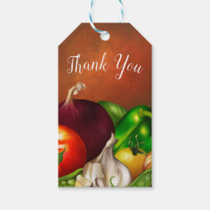 Vegetables and Herbs Organic Natural Veggies Food Gift Tags