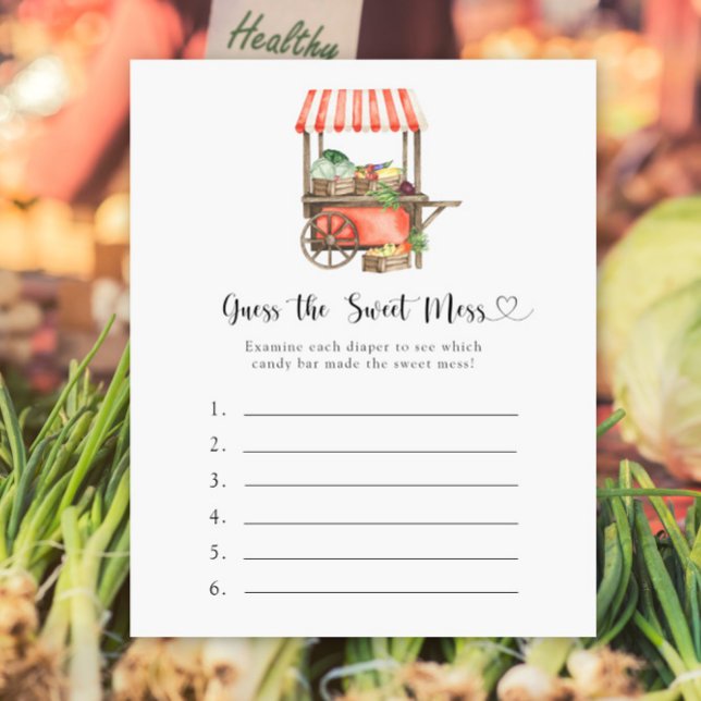 Vegetables baby shower - Guess the Sweet Mess (Creator Uploaded)