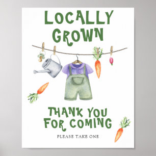 vegetables baby shower - Thank you for coming Poster