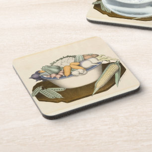 Vegetables by Grant Wood Coaster