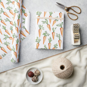 Vegetables Carrots Wrapping Paper