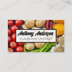 Vegetables Culinary Business Card