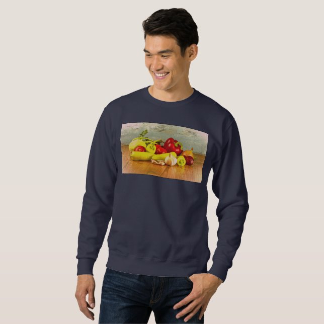 "Vegetables" Cute Photo. Buy Now Sweatshirt (Front Full)