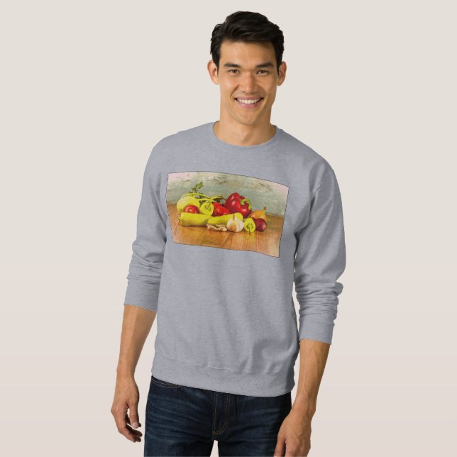 "Vegetables" Cute Photo. Buy Now Sweatshirt (Front Full)