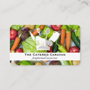 Vegetables Food Catering Business Card