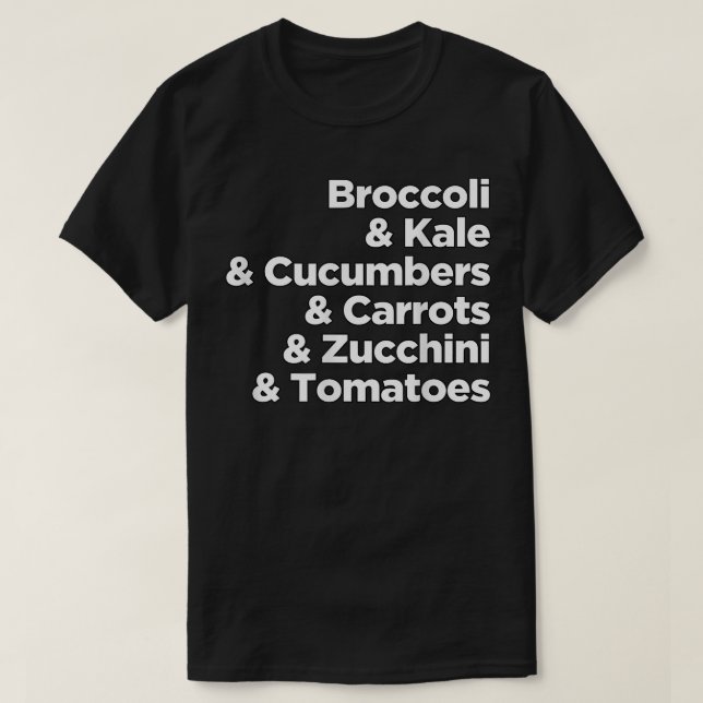 Vegetables for vegetarians and vegans  T-Shirt (Design Front)