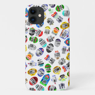 Vegetables Fruits Barcode Sticker Pattern iPhone 11 Case