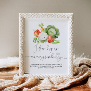 Vegetables garden how big is mummy's belly game poster