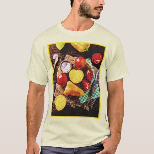"Vegetables Homemade Salad" Cute Photo. Buy Now T-Shirt (Front)