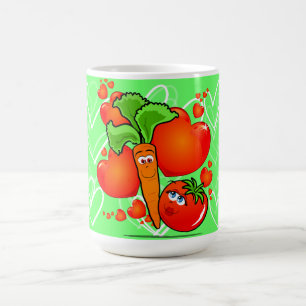 Vegetables in love, mug