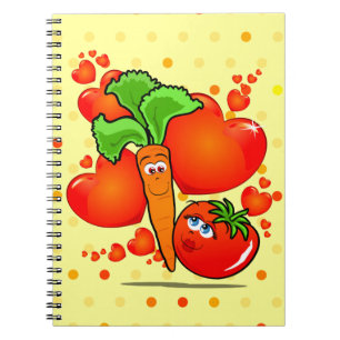 Vegetables in love, notebook