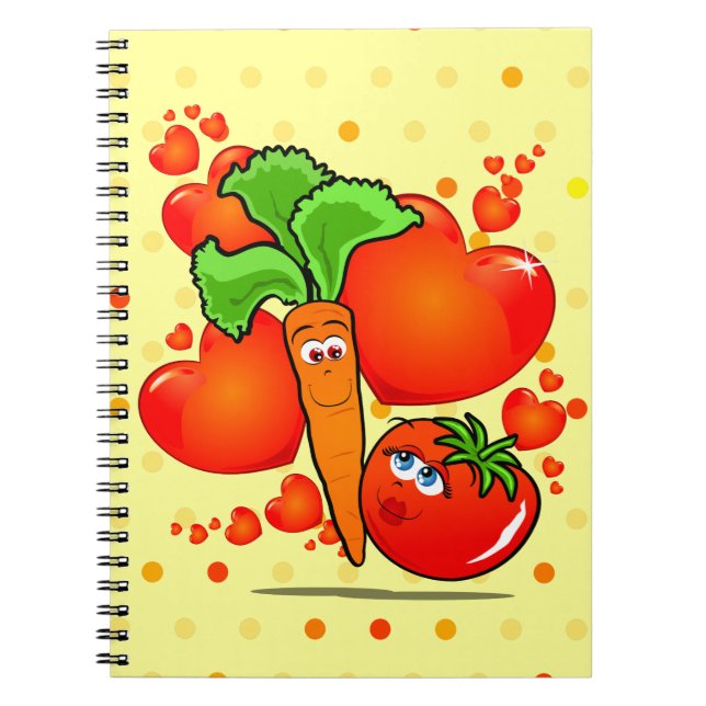 Vegetables in love, notebook (Front)