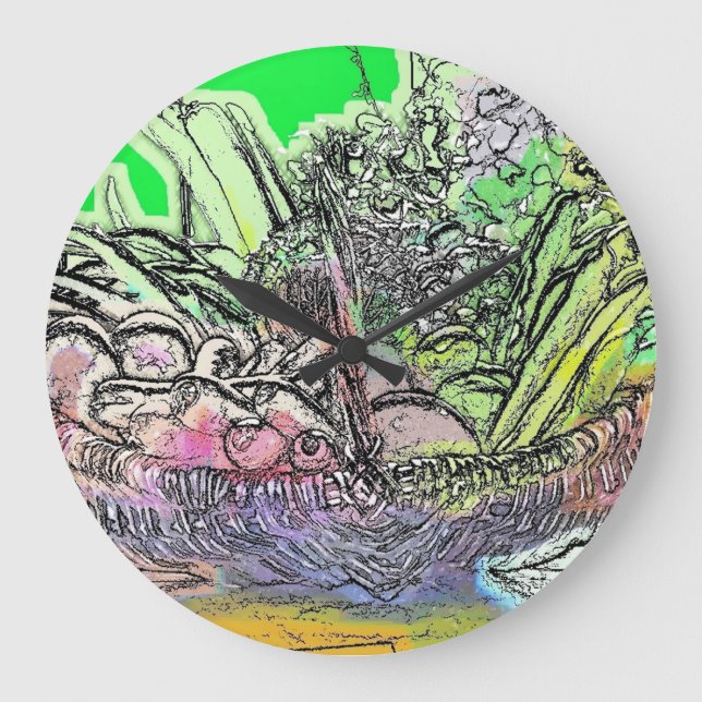 VEGETABLES LARGE CLOCK (Front)