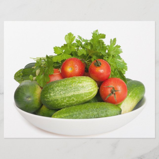 Vegetables on White Flyer (Front)