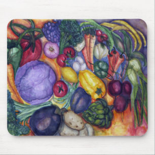 Vegetables painting mouse pad