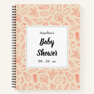 Vegetables Pattern Gift List Notebook