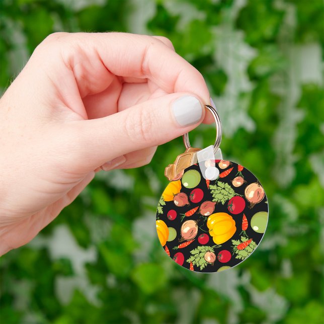 Vegetables Pattern Key Ring (Creator Uploaded)