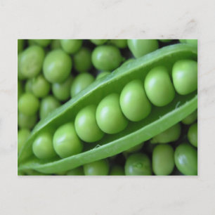 VEGETABLES PEAS POSTCARD
